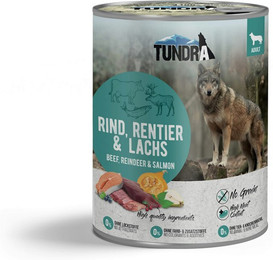 Produktbild von Tundra Sparpaket 12 x 800g Dog Rind, Rentier & Lachs