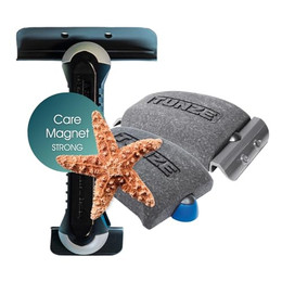 Produktbild von Tunze Care Magnet Strong I Aquarienreiniger für 15-20 mm Glasstärke I schlanker Scheibenreiniger mit abgerundeter Edelstahlklinge I Algenmagnet ohne Kratzgefahr I Aquariumglas-Reiniger