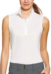 Produktbild von Turnier-Poloshirt ärmellos Damen Ariat Aptos