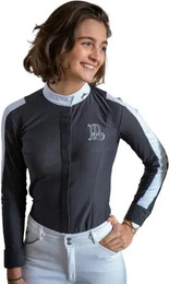 Produktbild von Turnier-Poloshirt Reiten Damen Pénélope Honey
