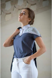 Produktbild von Turnier-Poloshirt Reiten Damen Pénélope Indyshow