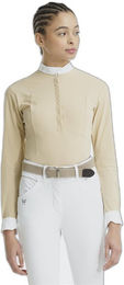 Produktbild von Turnier-Reithemd Langarm Frau Horse Pilot Aerolight