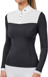 Produktbild von Turnierpolo mit langen Ärmeln Damen Equestrian Stockholm