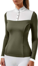 Produktbild von Turnierpolo mit langen Ärmeln Damen Equestrian Stockholm