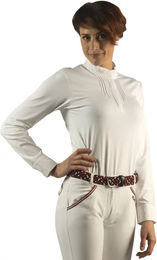 Produktbild von Turnierpolo mit langen Ärmeln Damen Flags&Cup Kavala