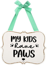 Produktbild von Türschild "My Kids Have Paws"