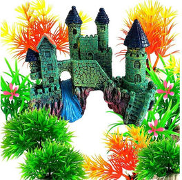 Produktbild von TUWENA Aquariendeko Aquariumdekoration, Fischtankdekoration mit Pflanzen