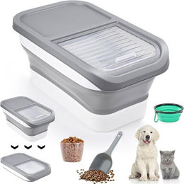 TUWENA Futterbehälter Faltbarer Futtertonne Hund, Haustierfutter - Container für Hund/Katze – Bild 1 von 5