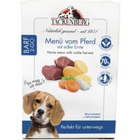 Produktbild von Tackenberg Barf 2 Go Menü vom Pferd mit Edler Ernte für Hunde Adult 500 g