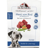 Produktbild von Tackenberg Barf 2 Go Rind Menü mit Balance Fit für Hunde 500 g
