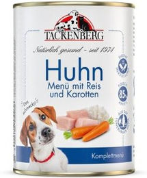 Produktbild von Tackenberg Nassfutter Hund Adult Huhn Sensitive Gastrointestinal ohne Zucker und Farbstoffe 6x400 g