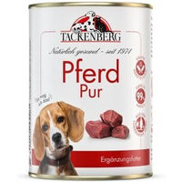 Produktbild von Tackenberg Nassfutter Hund Pferd Pur Monoprotein ohne Farb- und Aromastoffe 6x400 g