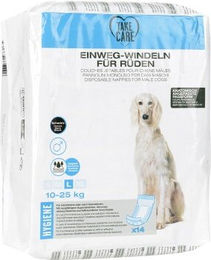 TAKE CARE Einweg Rüdenwindeln für Hunde Größe L 14 Stück – Bild 1 von 1