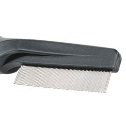 TAKE CARE Floh- und Fellkamm aus Edelstahl in Schwarz – Bild 1 von 2