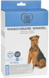 TAKE CARE Waschbare Hundewindeln aus Polyester in Grau Größe L waterproof OEKO-TEX Standard 100 – Bild 1 von 3