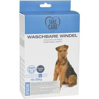 Produktbild von TAKE CARE Waschbare Hundewindeln aus Polyester in Grau Größe L waterproof OEKO-TEX Standard 100