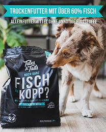 Tales & Tails Fisch im Kopp Trockenfutter für Hunde Adult Getreidefrei Monoprotein 4x4kg – Bild 1 von 10