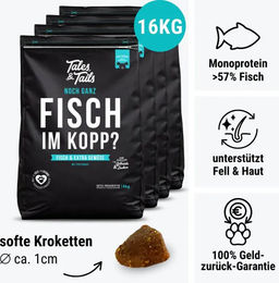 Produktbild von Tales & Tails Getreidefreies Hundefutter mit Fisch Forelle und Hering ohne Zucker