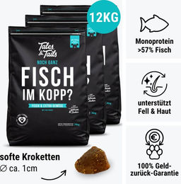 Tales&Tails Getreidefreies Hundefutter mit Forelle, Hering und Lachs für Haut & Fell ohne Zucker – Bild 1 von 1