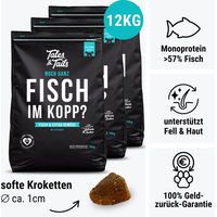 Produktbild von Tales&Tails Getreidefreies Hundefutter mit Forelle, Hering und Lachs für Haut & Fell ohne Zucker