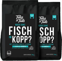 Produktbild von Tales & Tails Getreidefreies Soft Trockenfutter für Hunde mit Forelle, Hering und Lachs