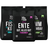 Produktbild von Tales & Tails Getreidefreies Trockenfutter Dreier Paket mit Forelle, Hering, Lamm und Ente 3x 1,5kg