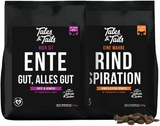 Produktbild von Tales & Tails Getreidefreies Trockenfutter Fisch Lamm Ente ohne Zucker 2x 1,5kg