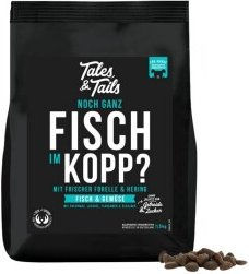 Tales & Tails Getreidefreies Trockenfutter für erwachsene Hunde mit Fisch Forelle Hering und Lachs – Bild 1 von 3