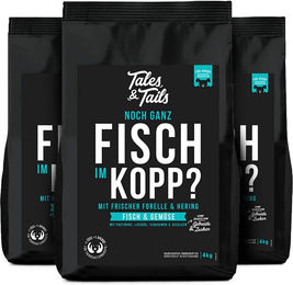 Produktbild von Tales & Tails Getreidefreies Trockenfutter für Hunde mit Forelle Hering und Lachs