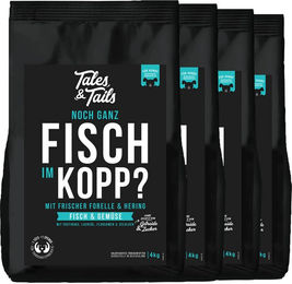 Produktbild von Tales & Tails Getreidefreies Trockenfutter für Hunde mit Forelle, Hering und Lachs