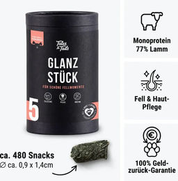 Produktbild von Tales & Tails Glanzstück Belohnungssnack Lamm Monoprotein 325g