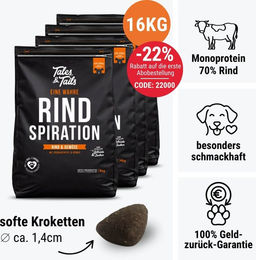 Tales & Tails Hundefutter Rind getreidefrei monoprotein ohne Zuckerzusatz oder Aromastoffe – Bild 1 von 1