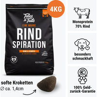 Produktbild von Tales & Tails Hundefutter Rind getreidefrei monoprotein und ohne Zucker im Beutel