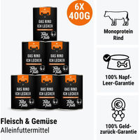 Produktbild von Tales & Tails Hundefutter Rind Stückchen in Sauce Dose