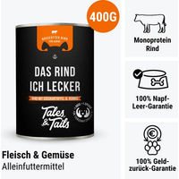 Produktbild von Tales & Tails Hundefutter Rind Stückchen in Sauce 400g