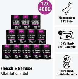 Produktbild von Tales & Tails Hypoallergenes Monoprotein Nassfutter Ente Dose 400g