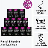 Produktbild von Tales & Tails Hypoallergenes Monoprotein Nassfutter Ente Dose 400g