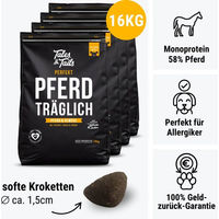 Produktbild von Tales & Tails Hypoallergenes Pferdefutter Getreidefrei Monoprotein Sensitive Kroketten