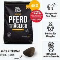 Produktbild von Tales & Tails Hypoallergenes Pferdefutter Monoprotein Getreidefrei und Ohne Zucker Kroketten