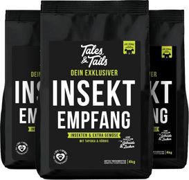 Tales & Tails InSektempfang Hundetrockenfutter Adult Getreidefrei mit Insekten 3x4 kg – Bild 1 von 9
