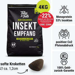 Tales & Tails Insekten Hundefutter Sensitive Getreidefrei Kroketten – Bild 1 von 1