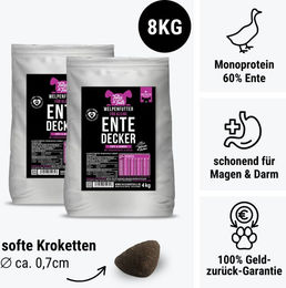 Tales & Tails Junior Hundefutter Ente Monoprotein Kroketten für kleine Hunde – Bild 1 von 1