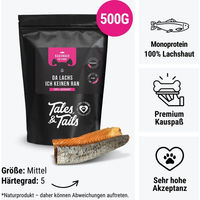 Produktbild von Tales & Tails Kausnack Lachs Monoprotein ohne Farb- und Aromastoffe 500g