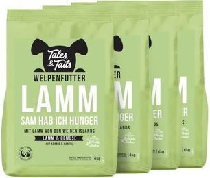 Produktbild von Tales & Tails Lamm Sam hab ich Hunger halbfeuchtes Trockenfutter für Welpen