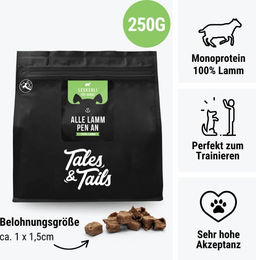 Produktbild von Tales & Tails Lamm Trockenfleisch Monoprotein 250g
