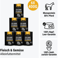 Produktbild von Tales & Tails Monoprotein Pferdefutter Dose 400g