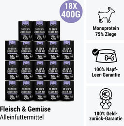 Produktbild von Tales & Tails Nassfutter Dose mit Ziege zur Unterstützung der Verdauung
