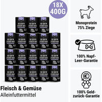 Produktbild von Tales & Tails Nassfutter Dose mit Ziege zur Unterstützung der Verdauung