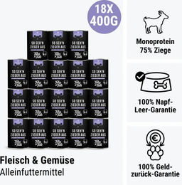 Produktbild von Tales & Tails Nassfutter Dose mit Ziege zur Unterstützung der Verdauung