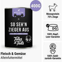 Produktbild von Tales & Tails Nassfutter Ziege Dose zur Unterstützung der Verdauung